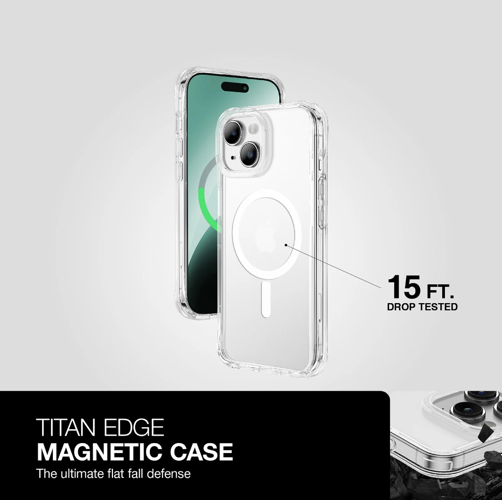 AmazingThing Minimal Magsafe Drop Proof Case for iPhone 15 Series - Clear