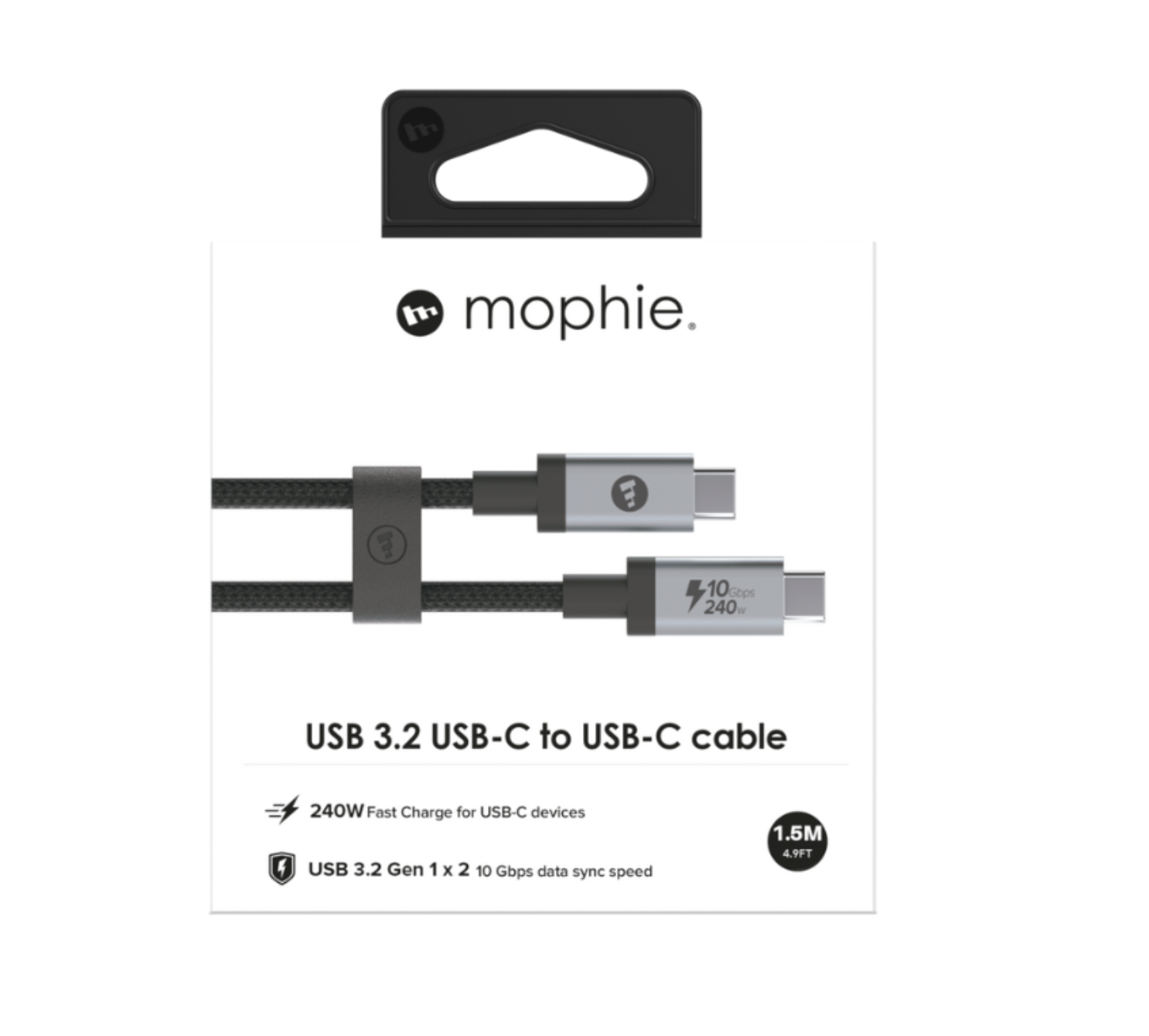 Mophie USB-C to USB-C Cable 10Gbps/240W 1.5m