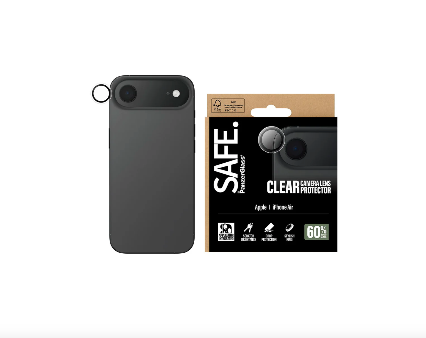 SAFE Camera Lens Protector Transparent for iPhone 17 Series and iPhone Air