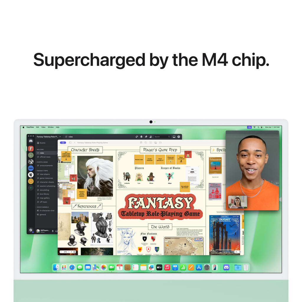 24-inch iMac with Retina 4.5K display: Apple M4 chip with 10‑core CPU