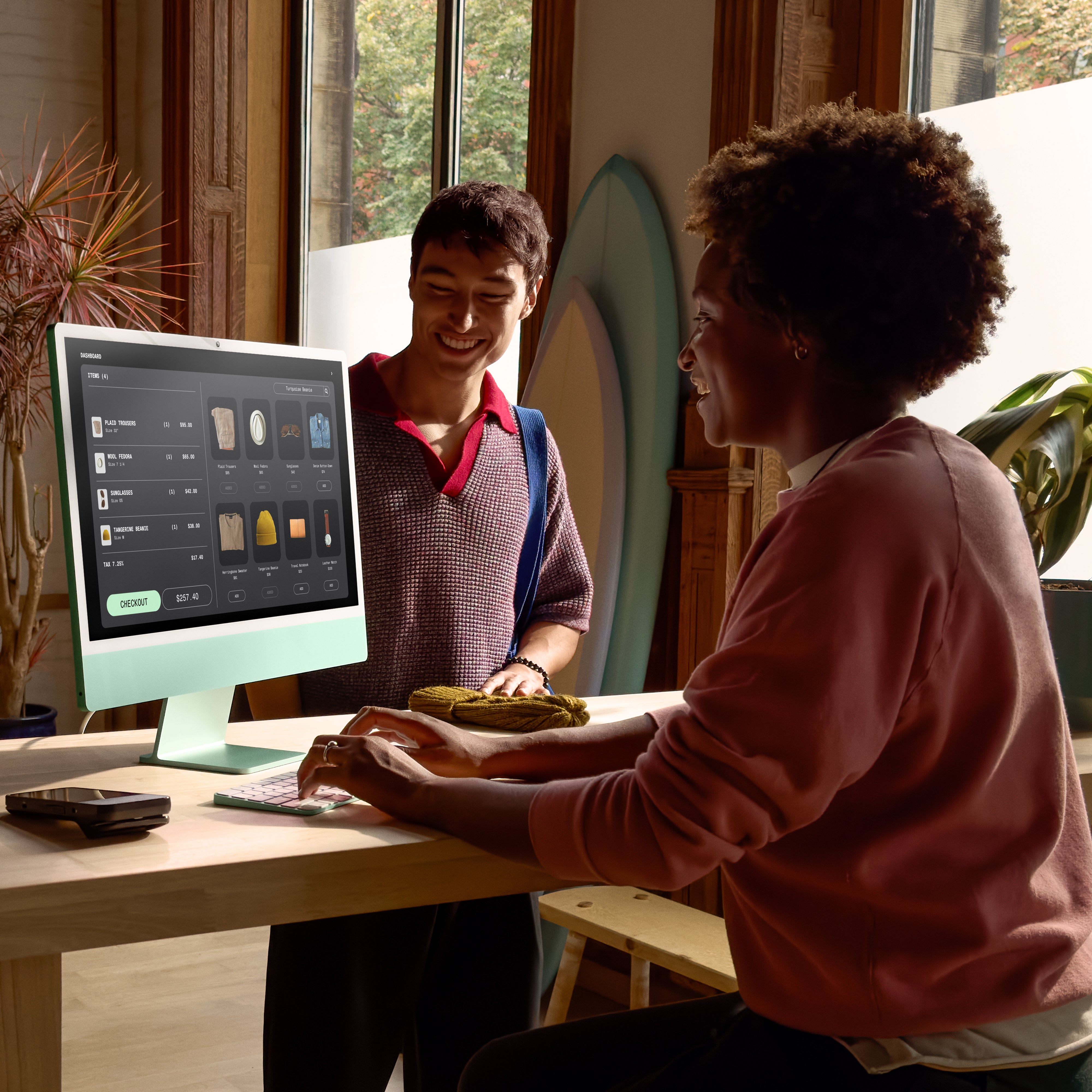 24-inch iMac with Retina 4.5K display: Apple M4 chip with 10‑core CPU and 10‑core