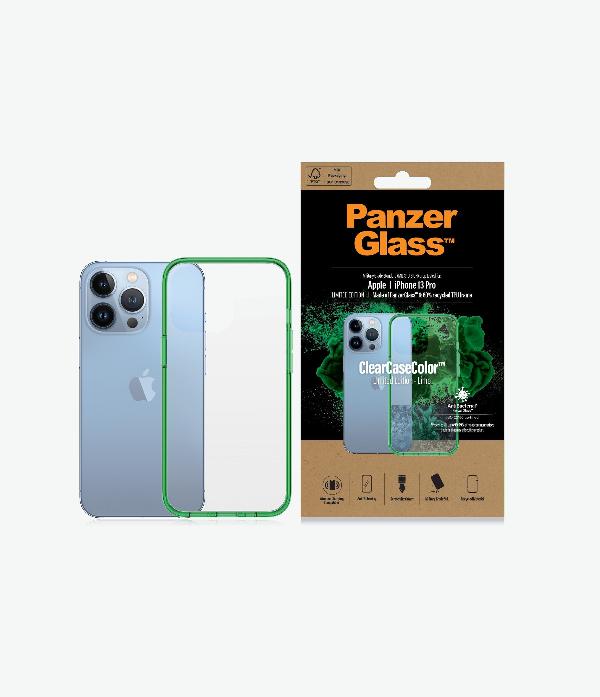 PanzerGlass Clear Case Color iPhone 13 Pro