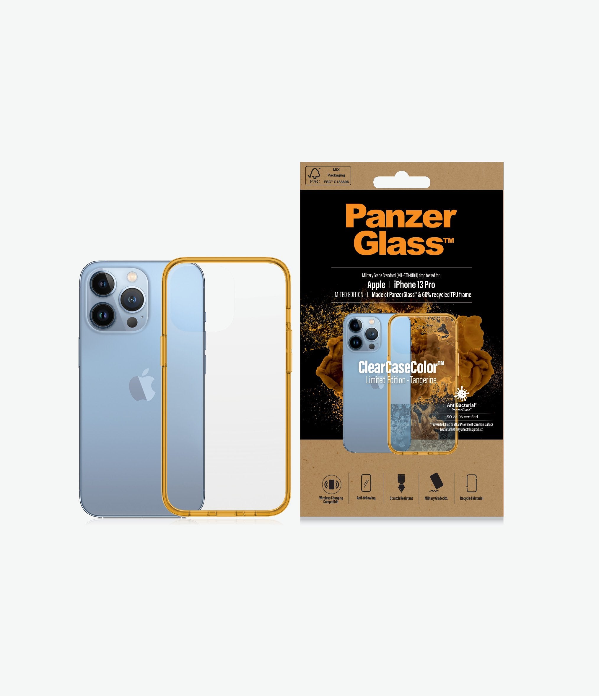 PanzerGlass Clear Case Color iPhone 13 Pro
