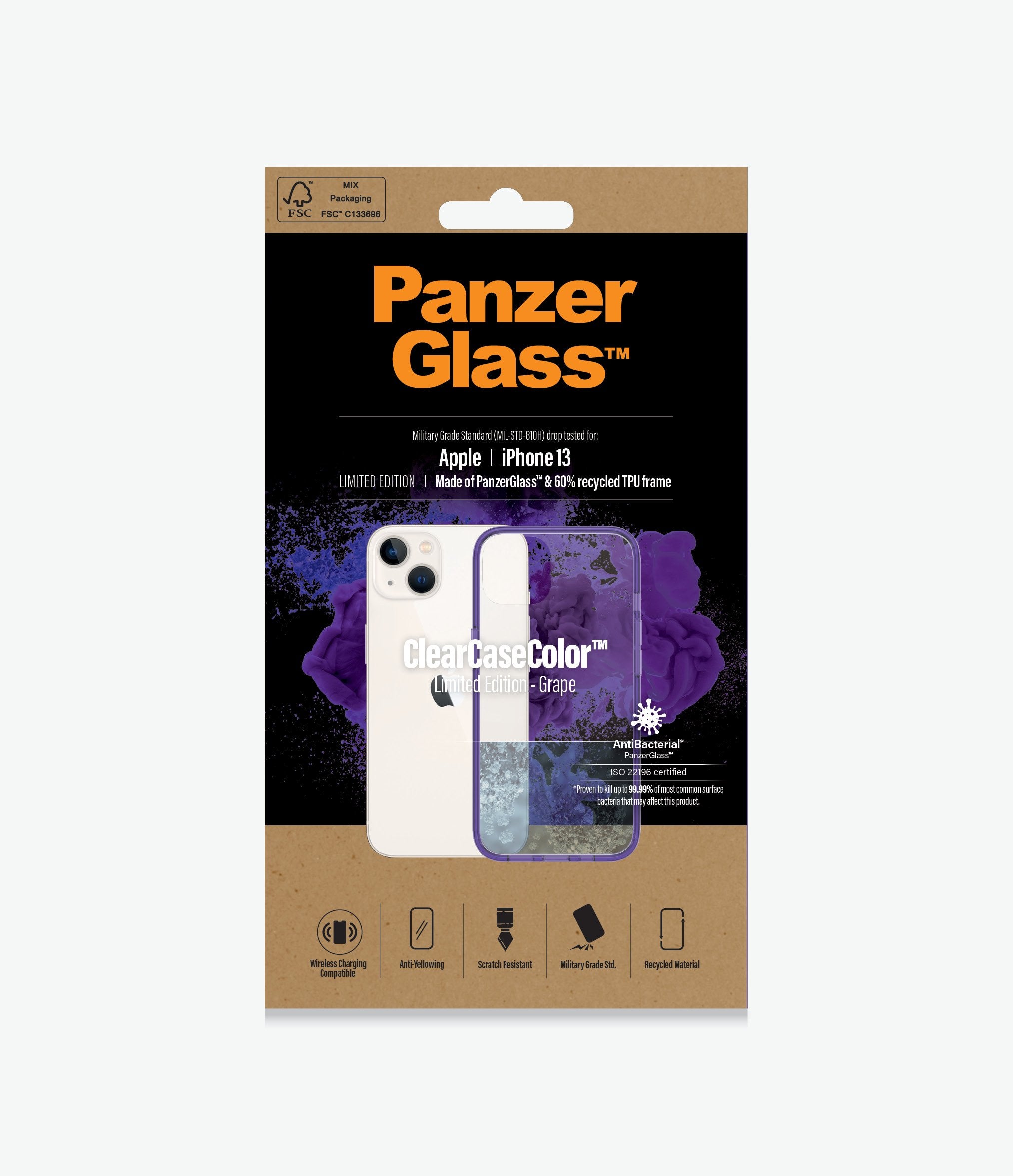PanzerGlass Clear Case Color iPhone 13