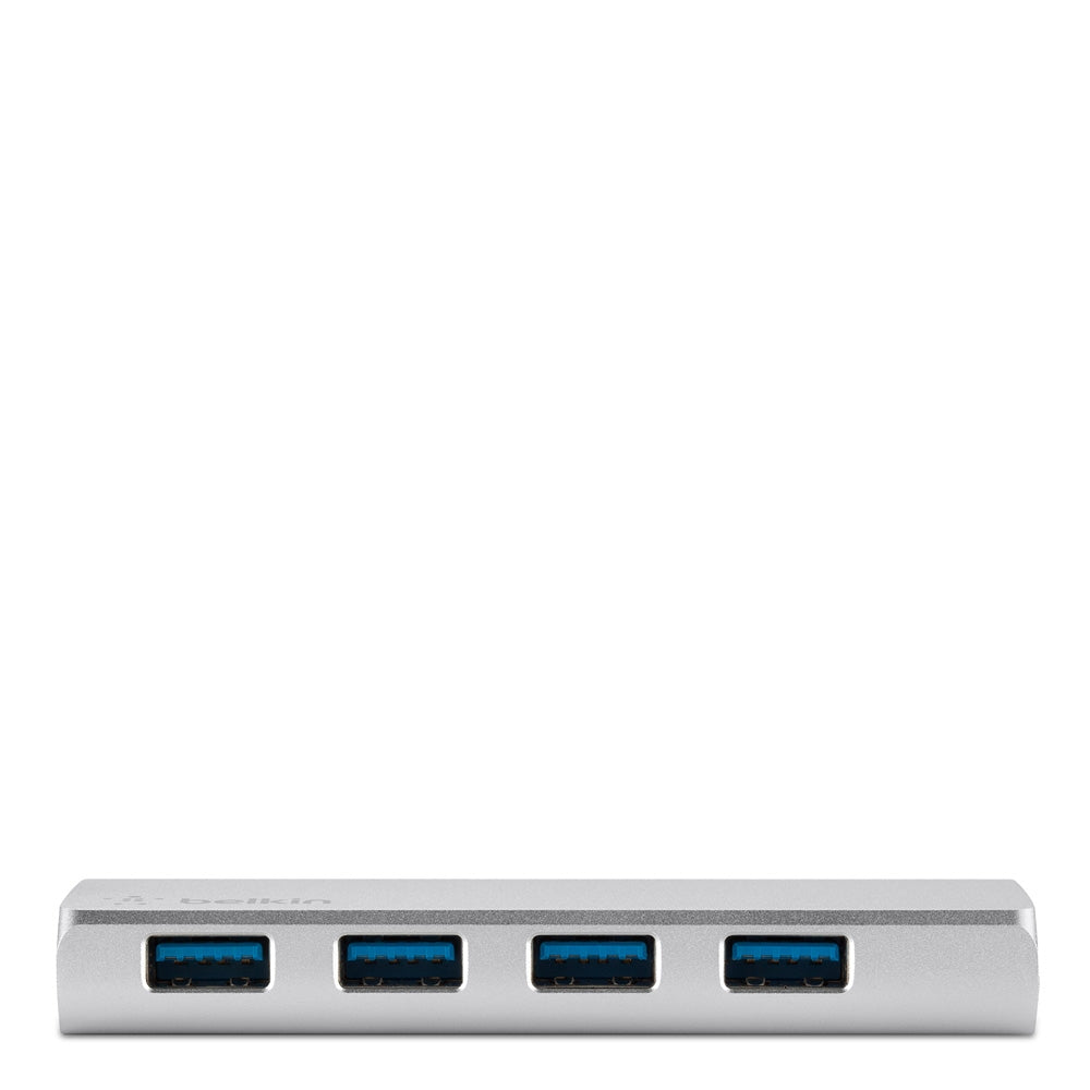 Belkin Adapter Aluminum USB 3.0 4-Port Hub w/ PSU