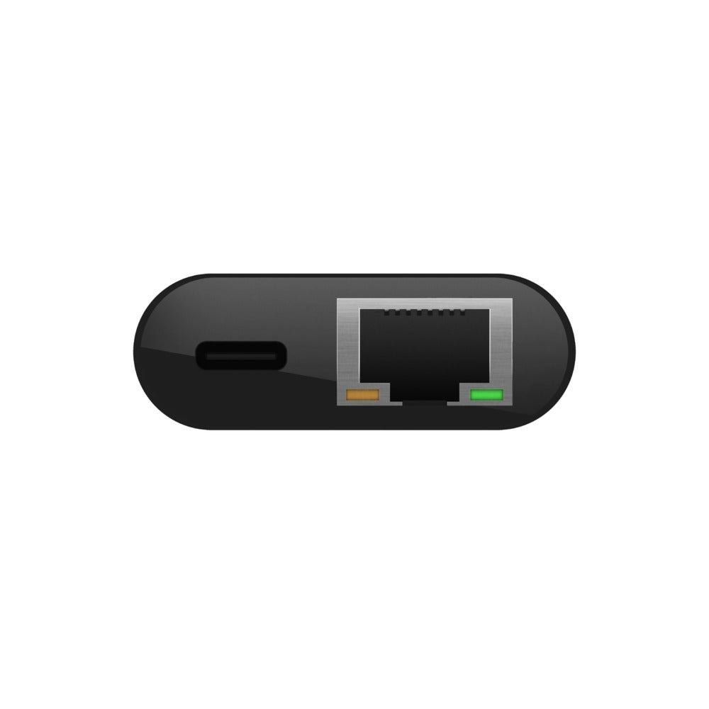 Belkin USB-C TO GIGABIT ETHERNET 60W PD Black