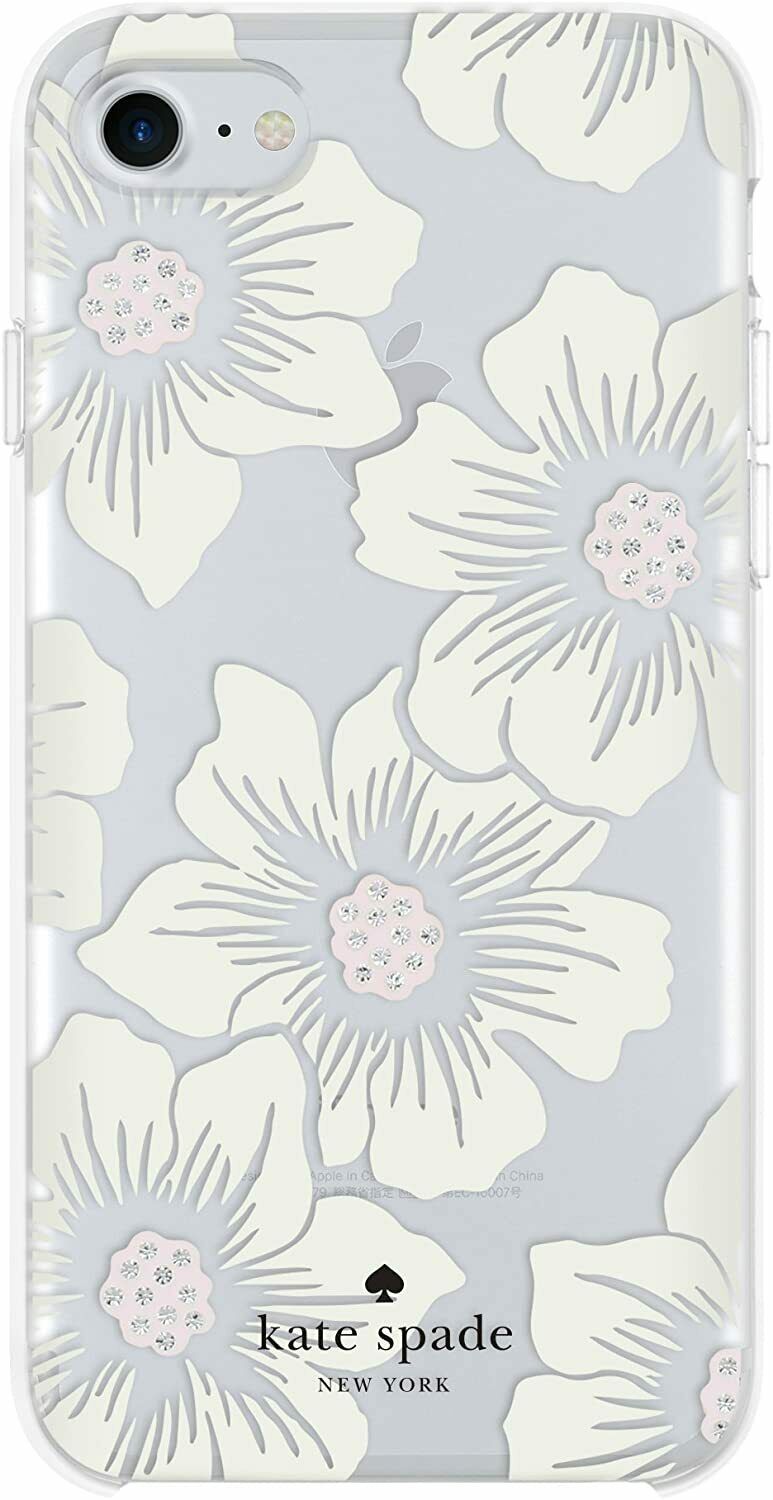 Kate Spade Flexible Hardshell iPhone SE 2020 Hollyhock Flower