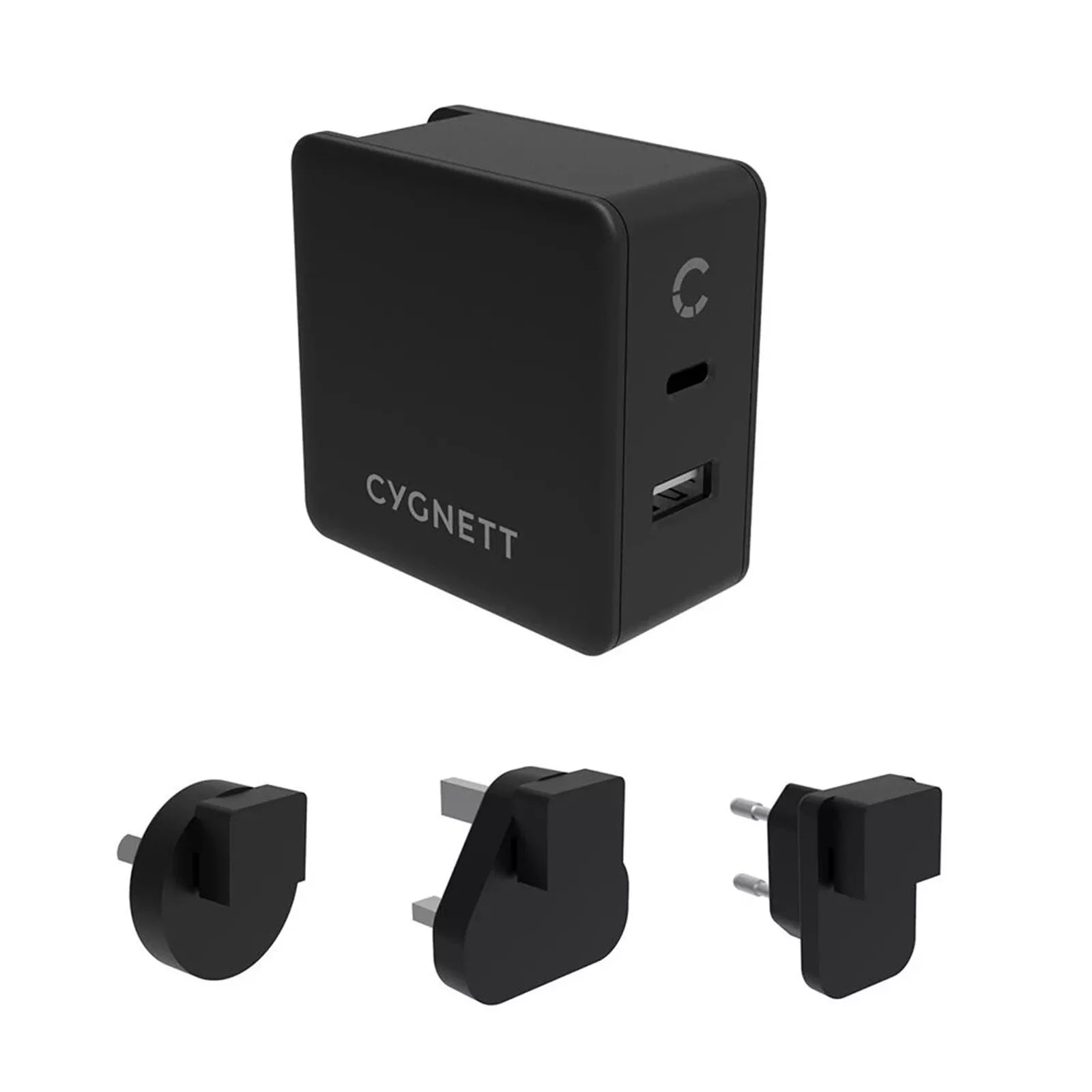 Cygnett 57W Wall Charger USB-C + USB-A & Travel Adapters