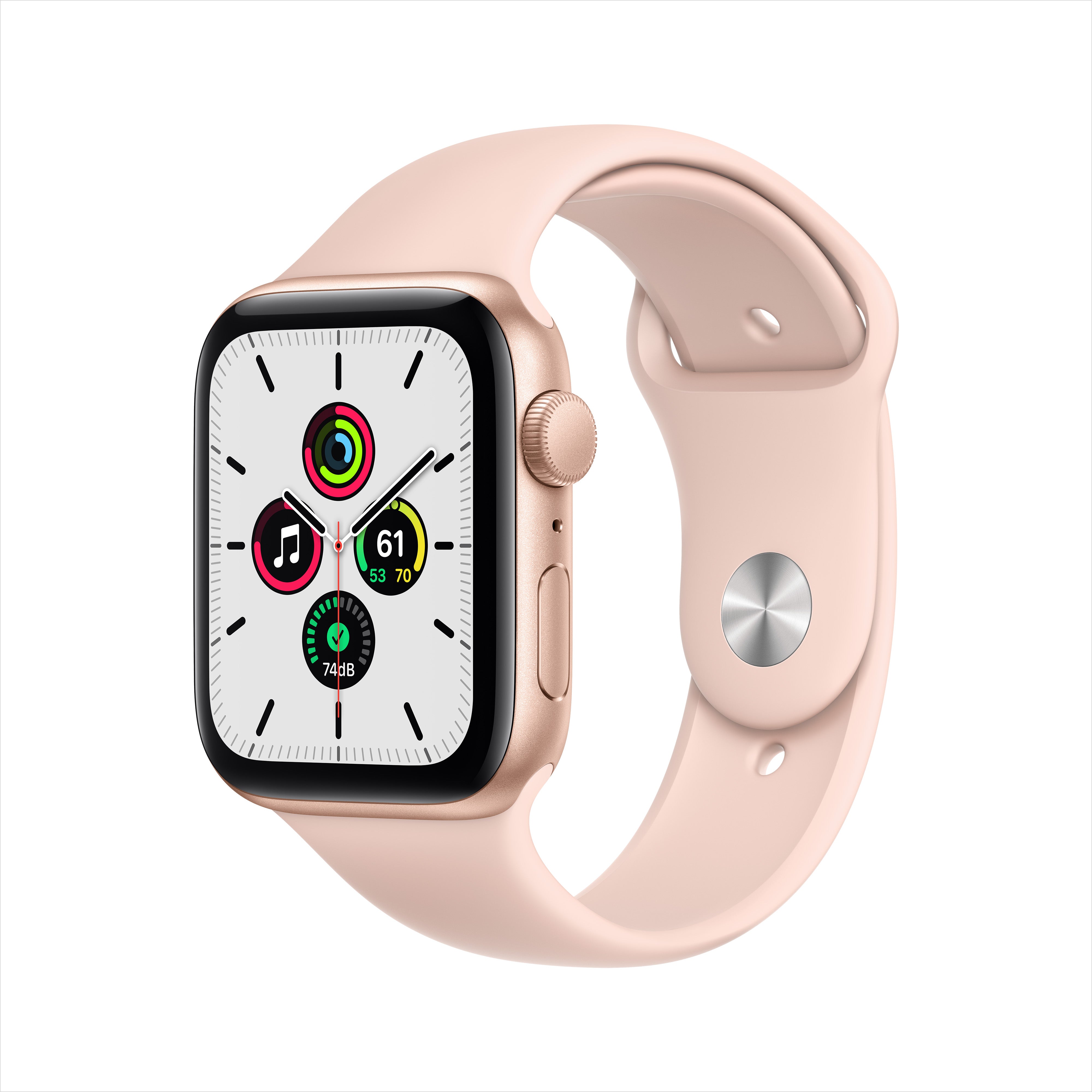 Apple Watch SE GPS - Gold Aluminum Case with Pink Sand Sport Band