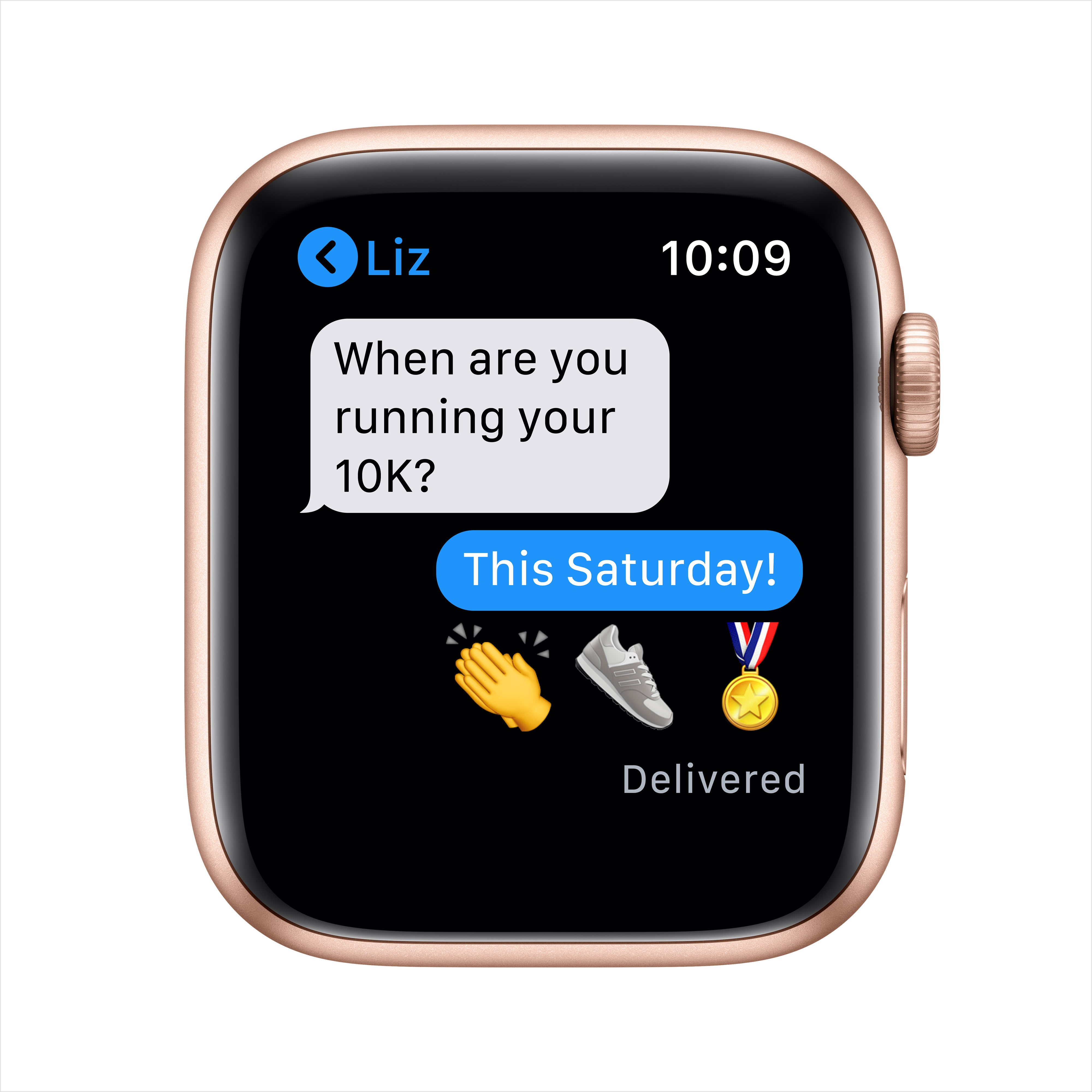 Apple Watch SE GPS - Gold Aluminum Case with Pink Sand Sport Band