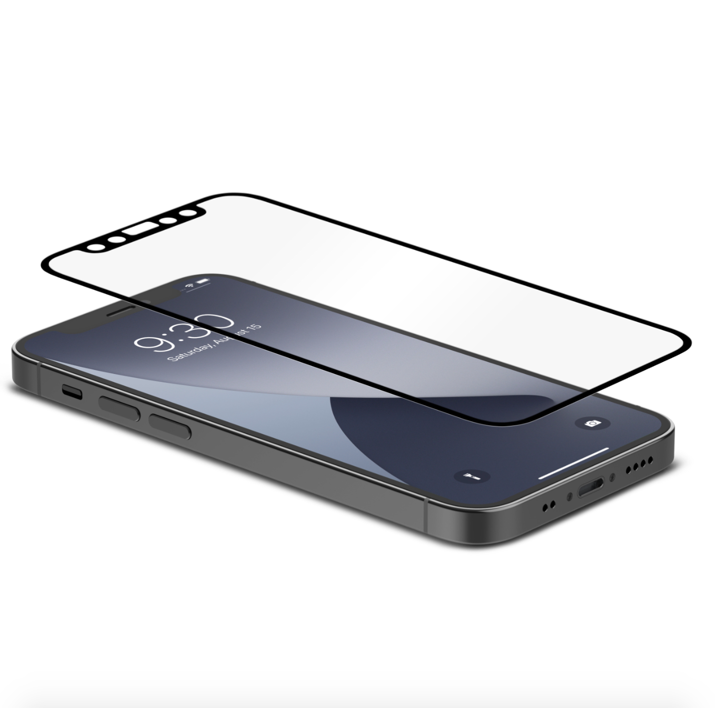 Moshi iVisor Anti Glare Tempered Glass for iPhone 12 Mini Black